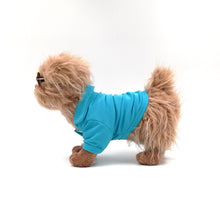 Load image into Gallery viewer, Preppy dog fashion golf shirt in blue