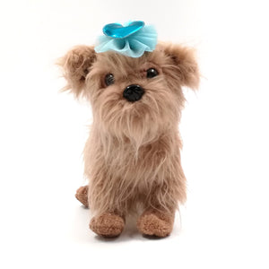 Dog with blue heart tutu dog accessory hair clip