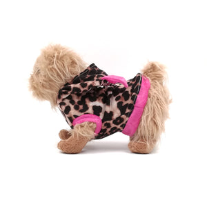 Dog cute animal print hoodie winter dog fashion