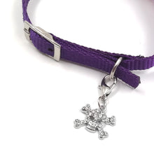 Load image into Gallery viewer, Dog Collar with cool skull charm accessory