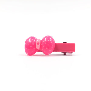 Dark Pink Dog Bow Hair Accessory