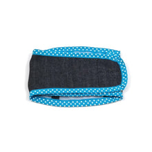 Load image into Gallery viewer, Boy dog manner belt made from denim and blue material 