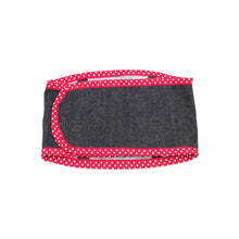 Load image into Gallery viewer, Dog Manner Belt in red and denim