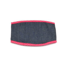 Load image into Gallery viewer, Red and denim boy dog manner belt 