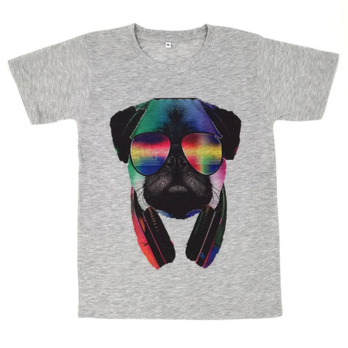 Retro Funky T-shirt with cute dog