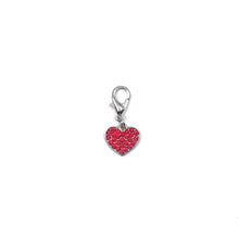 Load image into Gallery viewer, Red heart charm accessory for your dog&#39;s collar