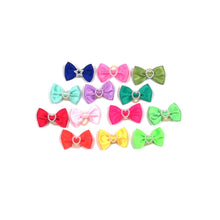 Load image into Gallery viewer, Pearl Embellished Classic Dog Hair Bow in various colours