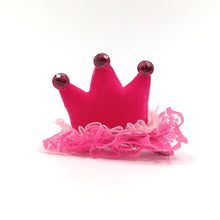 Load image into Gallery viewer, Pink Dog Crown Hair Accessory for small dogs 