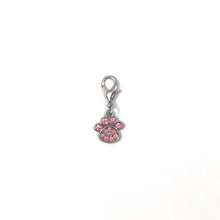 Load image into Gallery viewer, Pink Paw Charm for dog collar