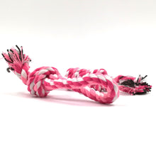 Load image into Gallery viewer, Pink and White Interactive Rope Toy for your dog