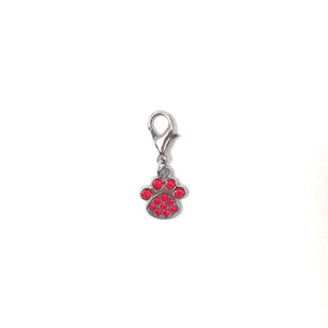 Red Paw Charm for dog collar