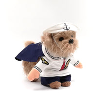 Load image into Gallery viewer, Funny dog costume sailor dog suit