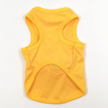 Load image into Gallery viewer, Back of yellow dog clothing